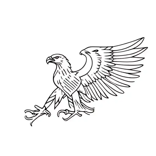 albanian eagle flag mixed tattoo design idea