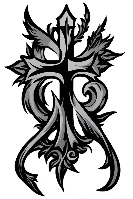 cross of lorraine cross tattoo tattoo design idea