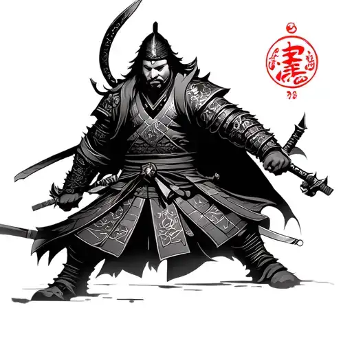 old ronin warrior tattoo design idea
