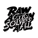 "RAW ACTION SOLVES ALL" zeus tattoo design idea