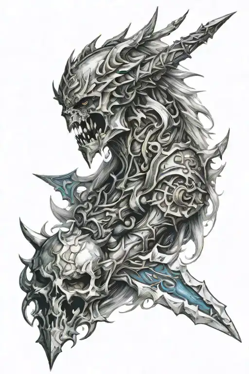 frostmourne tattoo design idea