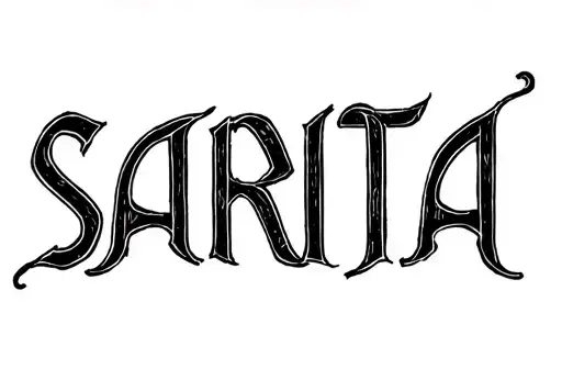 "Sarita" tattoo design idea