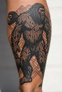 bigfoot tattoo design idea