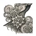 quote on neck tattoo design idea