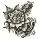 quote on neck tattoo design idea