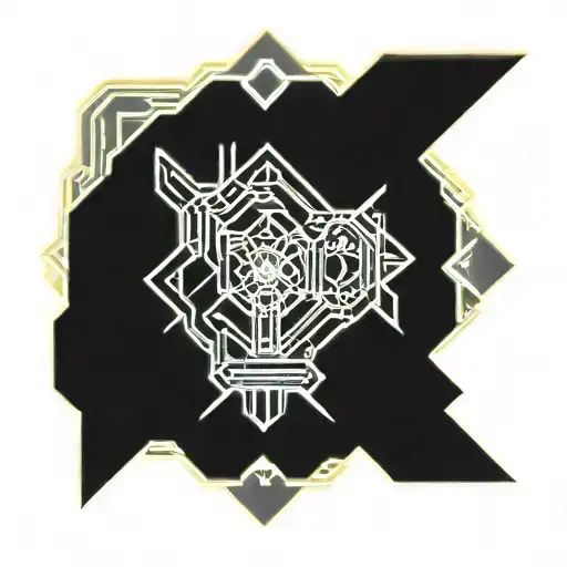 symmetrical design tattoo design idea