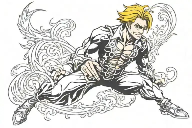 escanor seven deadly sins tattoo design idea