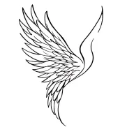wings tattoo design idea