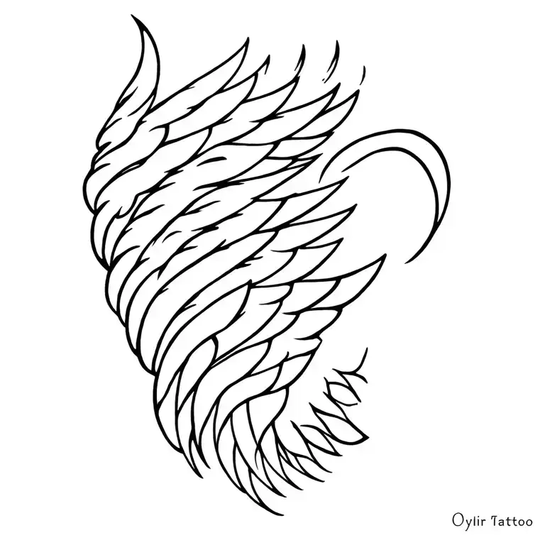 wings tattoo design idea