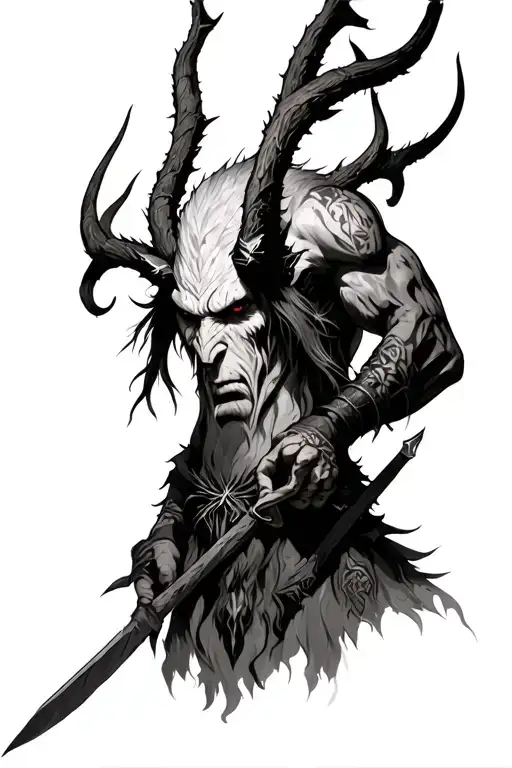 leshy Witcher 3 tattoo design idea