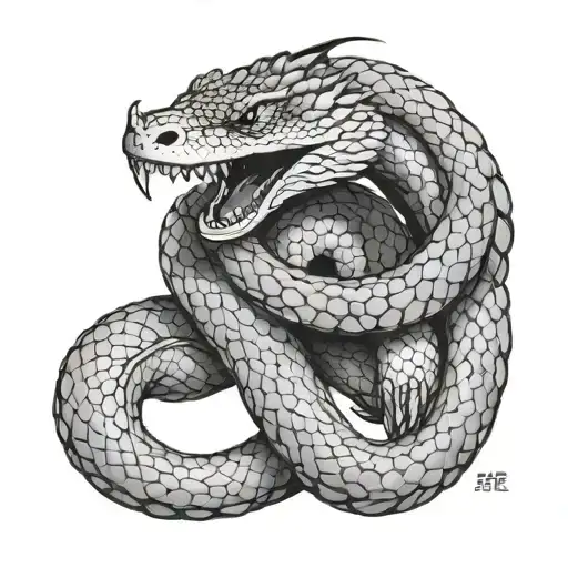 virgo LIN sadism snake tattoo design idea