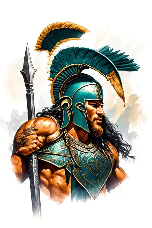 Spartans with Escopião tattoo design idea