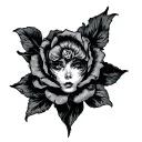 Whore tattoo design idea