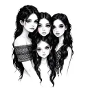 3 Daughters tattoo design idea