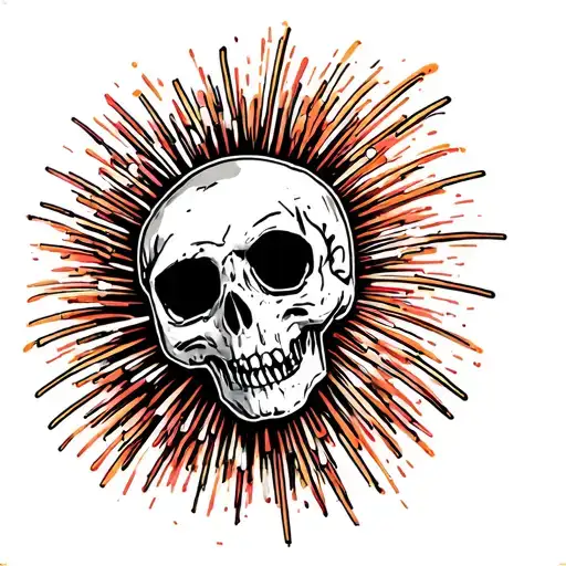 Fireworks tattoo design idea