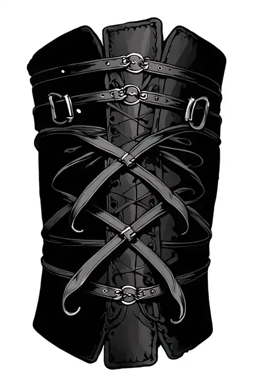 Garter Belts wstraps tattoo design idea