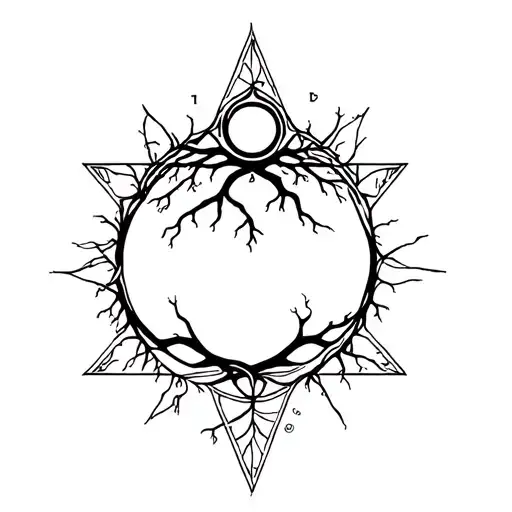 kabbalah tree of life tattoo design idea
