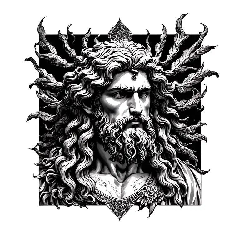 Zeus and ade inspired tattoo tattoo design idea