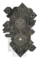 Blackout tattoo design idea