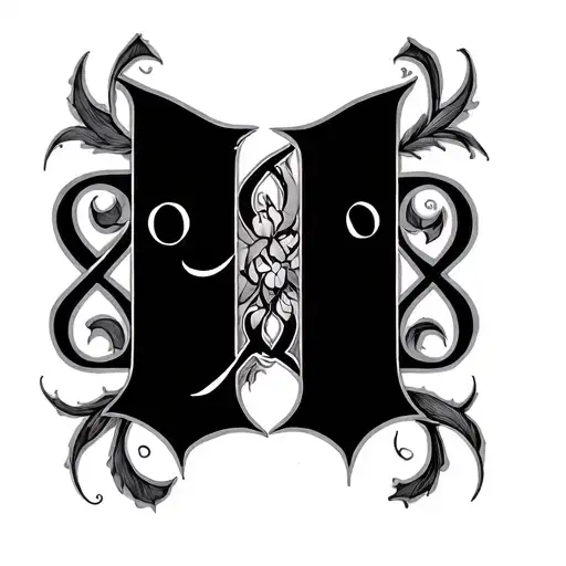 Two Word Ambigram Generator tattoo design idea