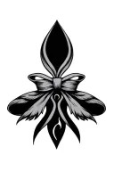 bow, gemini zodiac sign tattoo design idea
