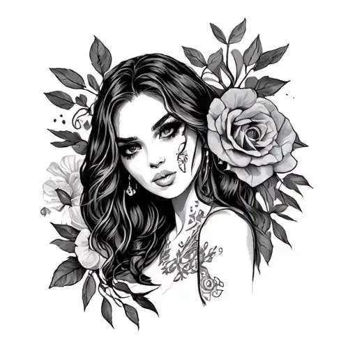 Prostitute tattoo design idea