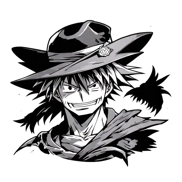 ace luffy sabo mihawk zoro goku tattoo design tattoo design idea