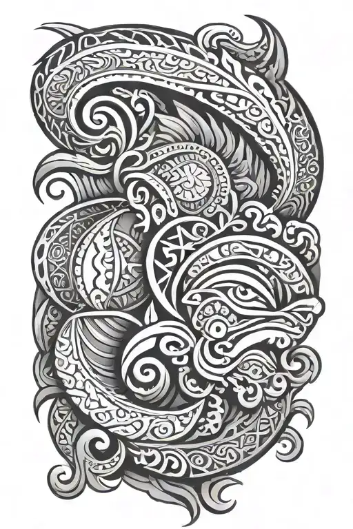 fijian and Maori tattoo tattoo design idea