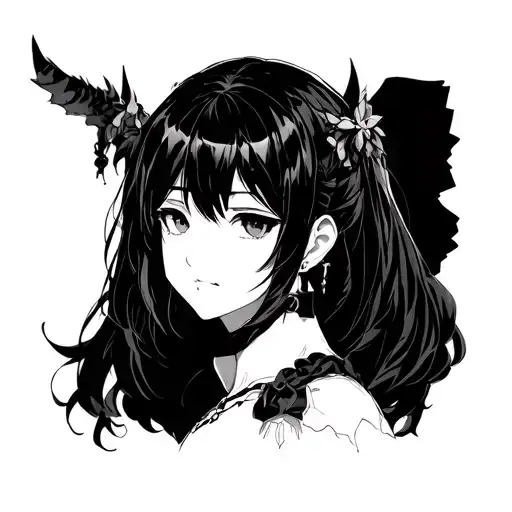 anime but girlie - demon slayer shinobu tattoo design idea