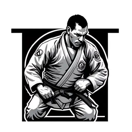 jiu jitsu tattoo design idea