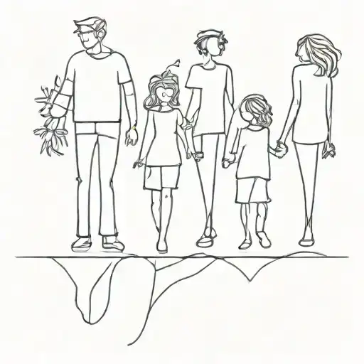 Broken Family tattoo design idea