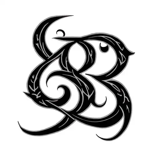 Sami and Sumaiya Ambigram Generator tattoo design idea