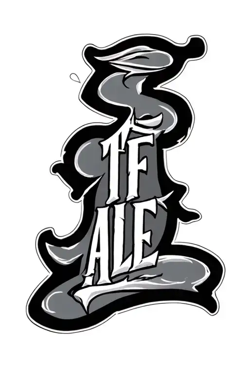 Lettering unforgettable back tattoo design idea