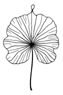 ginko leaf and strength inspired tattoo design idea