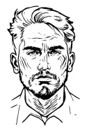 self made man tattoo design idea