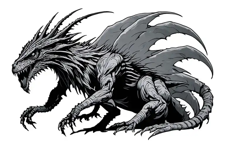 cryptids tattoo design idea