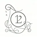 the date “12-03-2006” in roman numeral and underneath write in script “2:24 AM” tattoo design idea