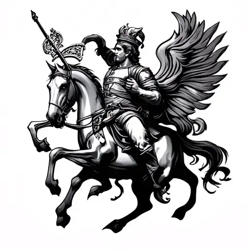 St George tattoo design idea