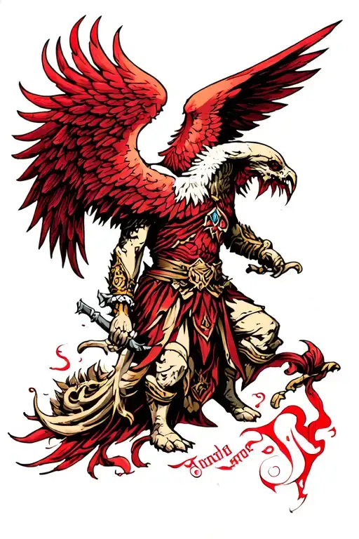 Warhammer blood angel tattoo design idea