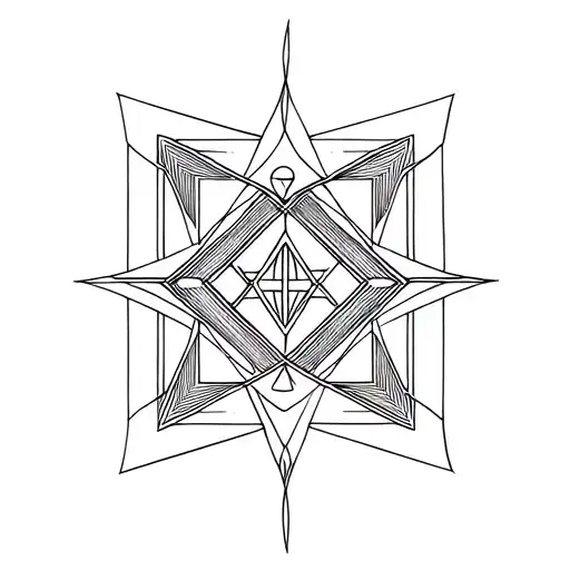 Symbol of Ophanim tattoo design idea