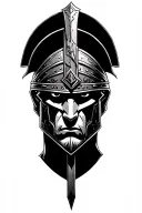 Roman gladiator tattoo design idea