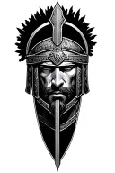 Roman gladiator tattoo design idea