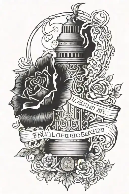 The Lord is my light and my salvation whom shall I fear? The Lord is the stronghold of my life of whom shall I be afraid tattoo design idea