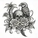 slow party tattoo design idea