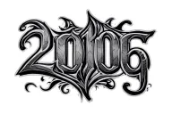 2006 letters tattoo design idea
