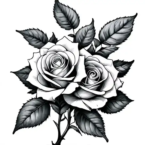 roses entwined from my pinky promise tattoo design idea