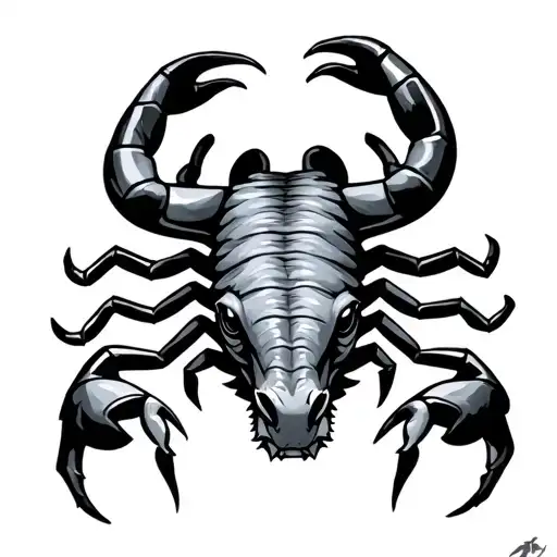 scorpion bull tattoo design idea