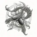 cancer horoscope spine tattoo tattoo design idea