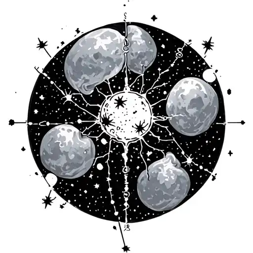 Cancer Constellation tattoo design idea