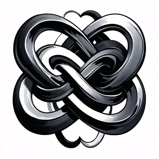 infinity symbol tattoo design idea